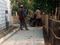 Pekerjaan Paping Blok Diapresiasi Warga Kedung Bokor