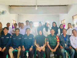 Koptu Novan Babinsa Koramil 427-06 Baradatu Turut Hadiri Pelantikan KPPS Pemilu 2024, Kampung Gunung Katun