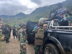 Prajurit Koops Habema Sinergi Bersama Warga Mbua Jaga Keamanan Wilayah Di Nduga Papua