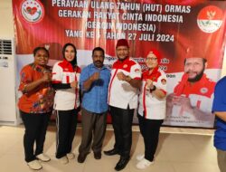 “MARIA JITMAU AMd.Tek. “Ketua gerakan rakyat cinta Indonesia (GERCIN)Papua Barat Daya, menghadiri acara HUT ke 5 DPN GERCIN INDONESIA di jakarta.