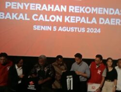 PSI Serahkan Rekomendasi kepada Calon kepala daerah Nduga