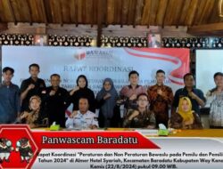 Divisi HPPMHM Panwascam Baradatu Hadiri Rapat Koordinasi Pemilu Dan Pemilihan 2024