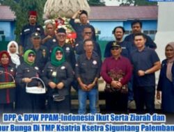 DPP & DPW PPAM-Indonesia Ikut Serta Ziarah dan Tabur Bunga Di TMP Ksatria Ksetra Siguntang Palembang