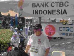 Presiden Direktur PT Bank CTBC Indonesia, Iwan Satawidinata Saat Ditemui Dalam Event Taiwan Excellence Happy Run 2024 Di Pasar Seni Ancol.