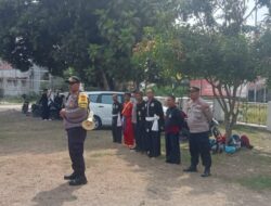 Kapolsek Pebayuran Berikan Pengarahan dan Pembinaan Kepada Peserta Latihan Perguruan Pencak Silat.