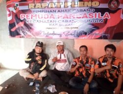 Rapat Pleno PAC Pemuda Pancasila Cabangbungin Gelar Pergantian Sekjen dan Bendahara
