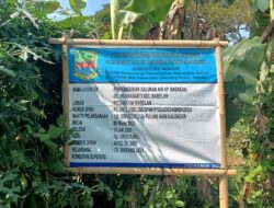 Diduga Kurangi Kuantitas, Proyek Saluran Air di Muarabakti Babelan Bekasi Jadi Sorotan