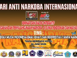 Lintas Corruption Watch Siap Gelar Seminar Narkoba : Generasi Muda Indonesia Emas Sehat dan Berprestasi Tanpa Narkoba