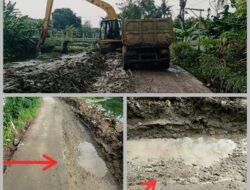 Warga Geram Dengan Rusaknya Jalan Lingkungan Akibat Proyek Normalisasi Yang Sedang Berjalan