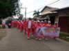 Sambut Hari Jadi Kabupaten Bekasi Ke-75, dan Sambut Hut RI Ke 80 Tahun Kecamatan Cabangbungin Gelar Gerak Jalan Masal