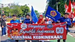 MERIAH, MENYAMBUT HUT RI 80 KARANG TARUNA KOLABORASI KBR 23 DI RW 08 KRAMAT SENEN JAKARTA PUSAT