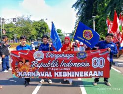 MERIAH, MENYAMBUT HUT RI 80 KARANG TARUNA KOLABORASI KBR 23 DI RW 08 KRAMAT SENEN JAKARTA PUSAT