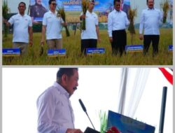 “Jaksa Mandiri Pangan” : Kejagung Bersama Pemkab Bekasi Panen Raya Di Ds,Srimahi Tambun Utara