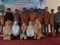 Pemerintah Nagari Sungai Jambur Berikan Reward Bagi Aparatur Nagari Yang Berdedikasi