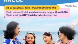 HUT KOTA JAKARTA KE-499 : GRATIS MASUK ANCOL SEPANJANG HARI  – KADO ISTIMEWA UNTUK WARGA PEMEGANG KTP/KIA JAKARTA