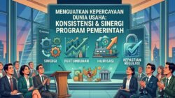 Program Pemerintah Sudah di Jalur Tepat, Butuh Konsistensi Untuk Kepercayaan Dunia Usaha